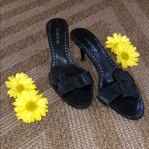 Bebe Bow Kitten Heels Women size 6
